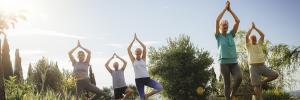 Outdoor yoga session Outdoor yoga session