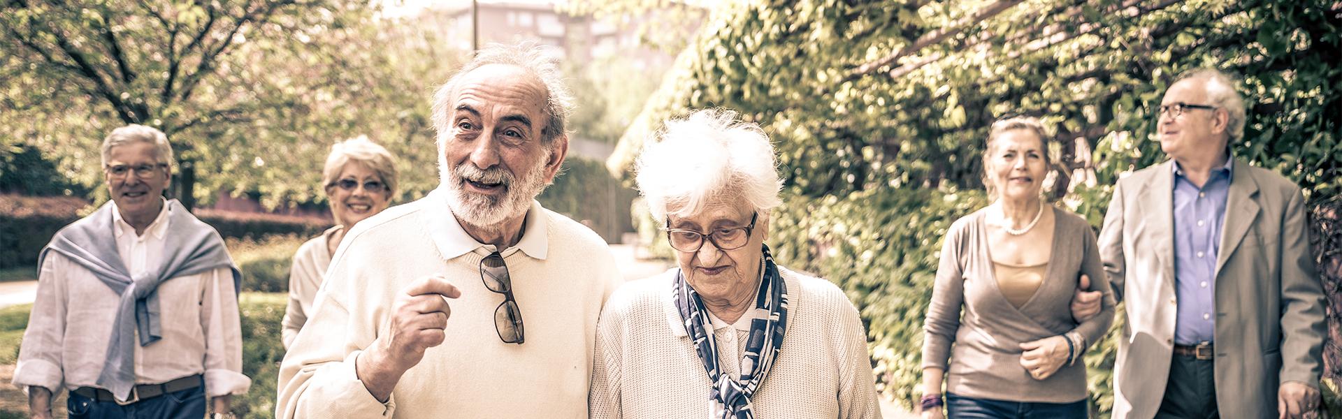 Elderly friends enjoying life Elderly friends enjoying life