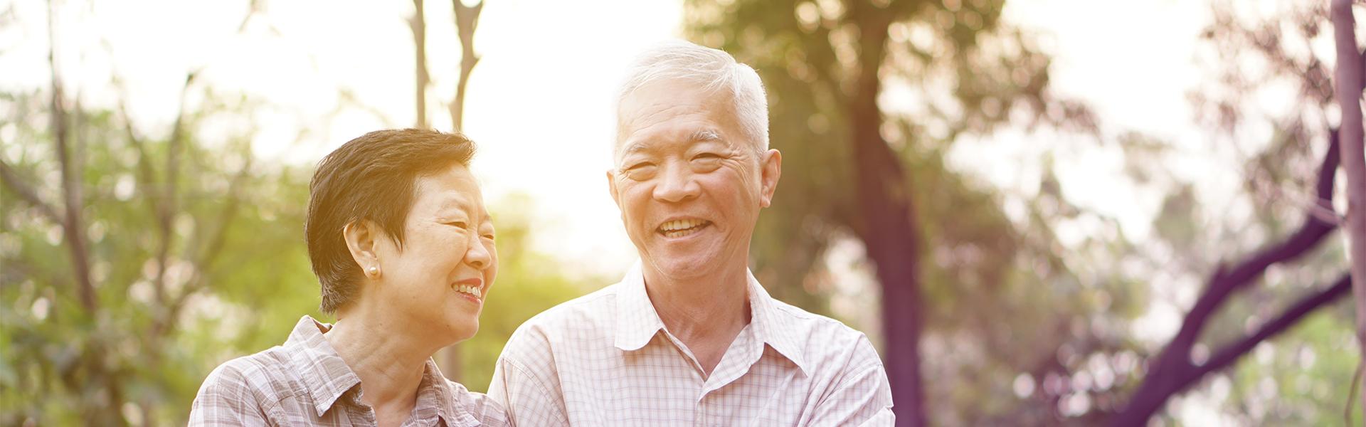 Elderly couple enjoying life Elderly couple enjoying life
