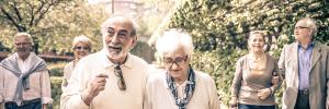 Pensioners enjoying retirement